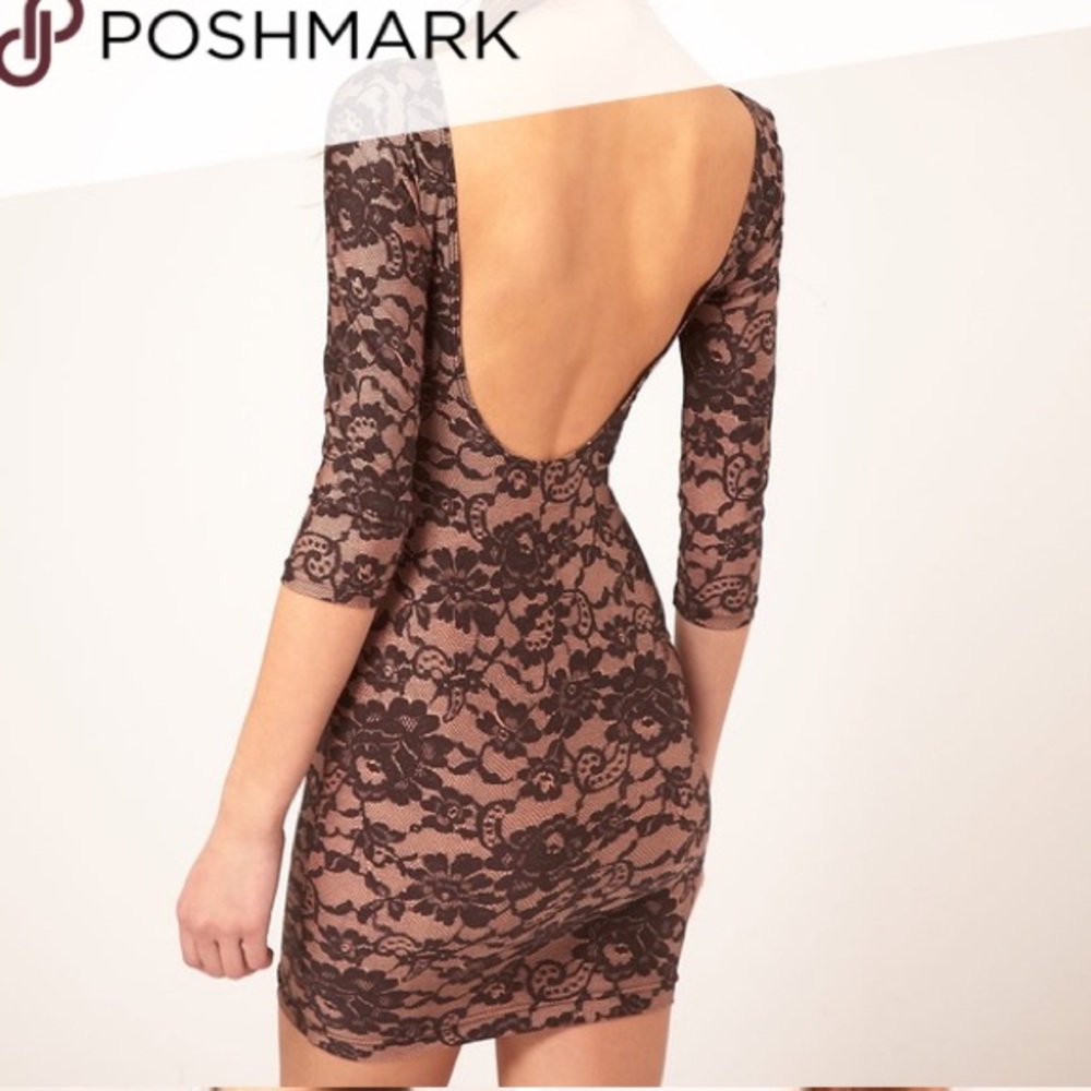NWOT American Apparel Lace Print Bodycon Dress